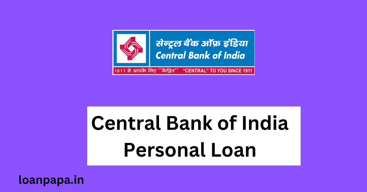 Central Bank of India Personal Loan